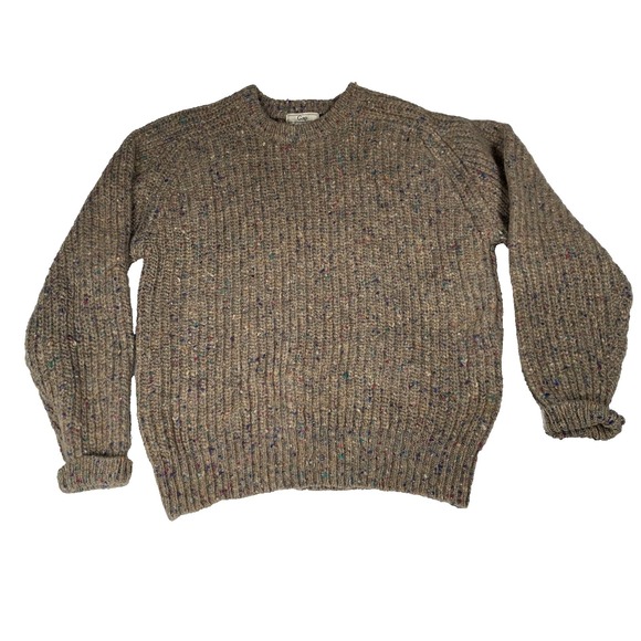 Vintage GAP Nep Sweater 100% Wool Knit Crewneck Speckled Classic Pullover XL